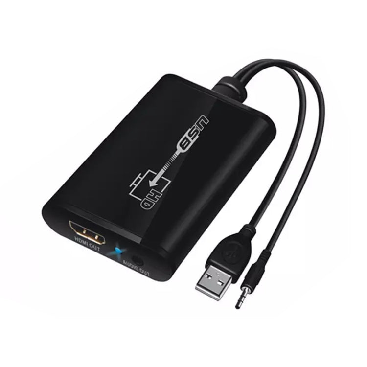Convertitore leader video HD da USB 3.0 a HDMI per HDTV, supporta Full HD 1080P, USB 3.0 Convertitore leader video HD da USB 3.0 a HDMI per HDTV, supporta Full HD 1080P, USB 3.0